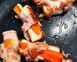 ブロッコリーの茎　厚揚げ豆腐　豚肉巻き作り方7写真