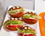 ロールパンでハンバーガーキッド作り方4写真