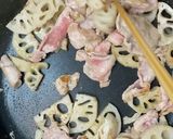 豚ロースとレンコンの味噌炒め作り方14写真