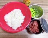 簡単♪カリカリ梅と枝豆の.おにぎり作り方1写真