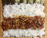 超簡単☆旨味堪能！福神漬納豆のり巻き♪♪作り方3写真