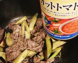ナスと牛肉のトマト味噌チーズ焼き作り方5写真
