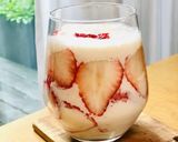 春にピッタリ♪イチゴ豆乳白玉甘酒作り方9写真