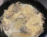 牡蠣屋さんの牡蠣とキノコのクリームパスタ作り方7写真