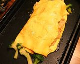 ホットプレートで巨大オムライス!!作り方10写真