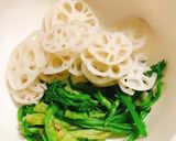蓮根とセリのお浸し作り方4写真