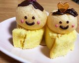 ひなまつり　簡単お雛様とお内裏様のケーキ作り方2写真