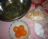 和風！あずきクリームのきな粉ロールケーキ作り方1写真