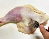 お鍋DE!骨付き鶏もも肉の照り焼き作り方1写真