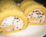 和風！あずきクリームのきな粉ロールケーキ作り方10写真