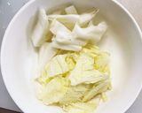 レンジ肉無あんかけ中華丼味白菜筍回鍋肉風作り方6写真