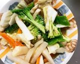 レンジ肉無あんかけ中華丼味白菜筍回鍋肉風作り方14写真