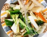 レンジ肉無あんかけ中華丼味白菜筍回鍋肉風作り方15写真