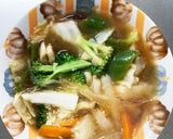 レンジ肉無あんかけ中華丼味白菜筍回鍋肉風作り方16写真
