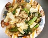 レンジ肉無あんかけ中華丼味白菜筍回鍋肉風作り方20写真