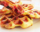 いちごとクリームチーズのベルギーワッフル作り方12写真