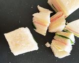 ひな祭り♡ひし餅風サンドイッチ作り方8写真