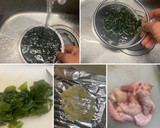 茹で鶏の茹で汁で　鶏皮とわかめの卵スープ作り方2写真