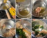 茹で鶏の茹で汁で　鶏皮とわかめの卵スープ作り方3写真