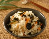 生わかめと人参の炊き込みご飯作り方6写真
