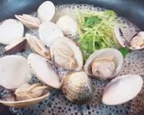 ハマグリの酒蒸し香味野菜のせ作り方4写真