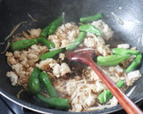 ししとうと新生姜のひき肉炒め作り方4写真