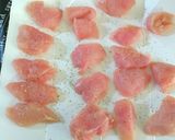 セロリの葉で鶏胸肉のガーリック香草焼き作り方3写真