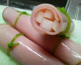 おせち　ハムと大根の奉書巻き作り方4写真