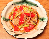 鶏ささみとトマトと胡瓜でさっぱりサラダ作り方5写真