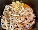 定番☆鶏と舞茸の炊き込みご飯作り方5写真