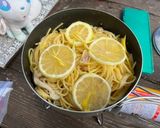 アウトドアスパイスでレモンオイルパスタ作り方6写真