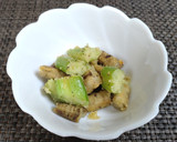 ごぼうとセロリのマヨネーズ炒め作り方4写真