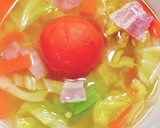 野菜たっぷりフォー　丸ごと湯むきトマト作り方4写真