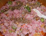 ビーツパウダーで作る‥‥「桃色すし飯」作り方4写真