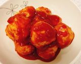 レンチンで卵玉ねぎなし肉団子♪甘酢あん作り方8写真