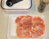 食卓に春❤照り焼き鶏ももバルサミコソース作り方1写真