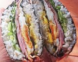 ランチに★折り畳みおにぎり(ベーコン)作り方7写真