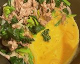 優しい味わい♡豚肉とほうれん草の卵炒め作り方6写真