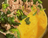 優しい味わい♡豚肉とほうれん草の卵炒め作り方6写真