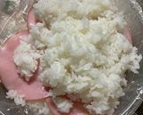 【お祝いの日】ケーキみたいなハムのお寿司作り方4写真