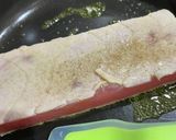 ネギ塩ソース！マグロのステーキ！作り方3写真