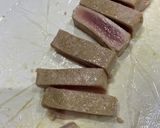 ネギ塩ソース！マグロのステーキ！作り方4写真