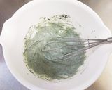 おやつに。卵なしHM粒あんよもぎ蒸しパン作り方4写真
