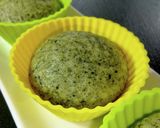 おやつに。卵なしHM粒あんよもぎ蒸しパン作り方14写真