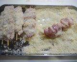 簡単！焼き鶏もも串のチキンカツ作り方3写真