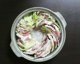 簡単美味い！豚バラと白菜のミルフィーユ鍋作り方5写真