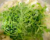 もやし 油揚げ 豆苗の味噌汁^^作り方7写真
