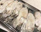 スキレットで牡蠣とちぢみほうれん草作り方2写真