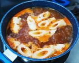 トッポギ&辛ラーメンの鍋。作り方2写真
