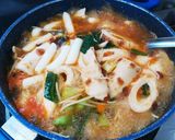 トッポギ&辛ラーメンの鍋。作り方3写真